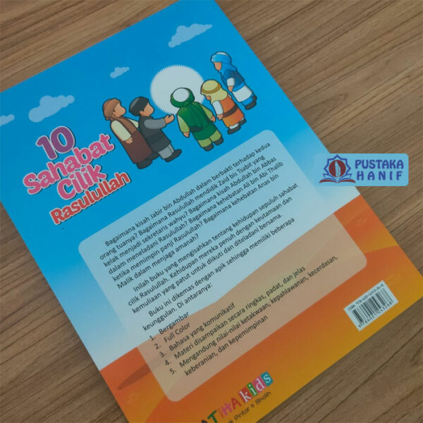 cover-belakang-anak-10-sahabat-cilik-rasulullah-fatiha-kids Buku Anak Kisah 10 Sahabat Cilik Rasulullah - Image 3