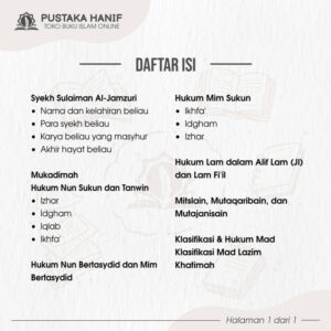 daftar isi panduan ilmu tajwid berwarna