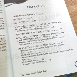 daftar isi buku gaya hidup pemuda perindu surga